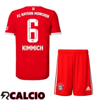 Prima Maglia Bayern Monaco (Kimmich 6) Bambino Rosso 2022/2023