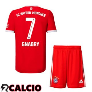 Prima Maglia Bayern Monaco (Gnabry 7) Bambino Rosso 2022/2023