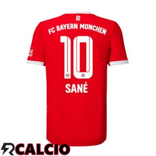 Prima Maglia Bayern Monaco (Sané 10) Rosso 2022/2023