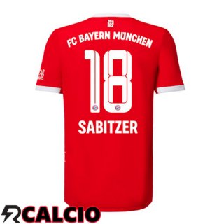 Prima Maglia Bayern Monaco (Sabitzer 18) Rosso 2022/2023