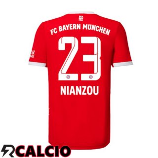 Prima Maglia Bayern Monaco (Nianzou 23) Rosso 2022/2023