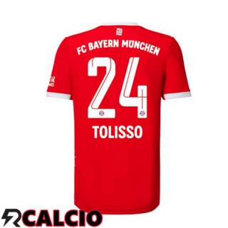 Prima Maglia Bayern Monaco (Tolisso 24) Rosso 2022/2023