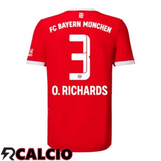 Prima Maglia Bayern Monaco (O. Richards 3) Rosso 2022/2023  Prima Maglia Bayern Monaco (O. Richards 3) Rosso 2022/2023