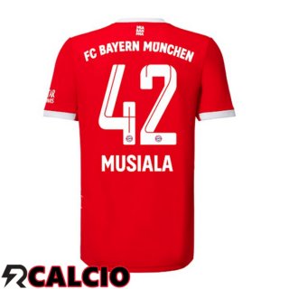 Prima Maglia Bayern Monaco (Musiala 42) Rosso 2022/2023