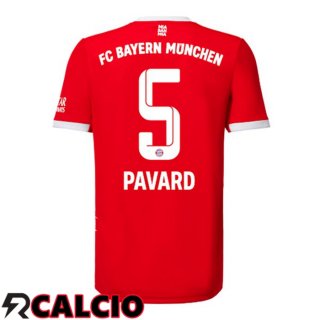 Prima Maglia Bayern Monaco (Pavard 5) Rosso 2022/2023