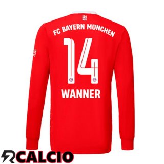 Prima Maglia Bayern Monaco (Wanner 14) Manica Lunga Rosso 2022/2023