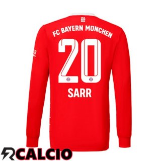 Prima Maglia Bayern Monaco (Sarr 20) Manica Lunga Rosso 2022/2023