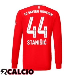 Prima Maglia Bayern Monaco (Stanišić 44) Manica Lunga Rosso 2022/2023