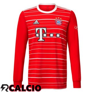 Prima Maglia Bayern Monaco Manica Lunga Rosso 2022/2023
