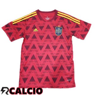 Prima Maglia Nazionale Spagna Rosso Versione trapelata 2022/2023  Prima Maglia Nazionale Spagna Rosso Versione trapelata 2022/2023