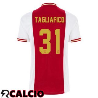 Prima Maglia AFC Ajax (Tagliafico 31) Bianco Rosso 22/23