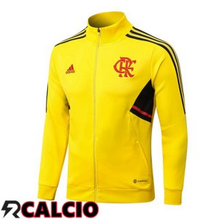 Giacca Calcio Flamengo Giallo 22/23  Giacca Calcio Flamengo Giallo 22/23