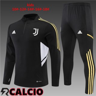Tuta Calcio Juventus Bambino Nero 22/23  Tuta Calcio Juventus Bambino Nero 22/23