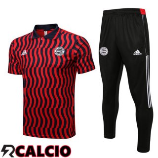 Maglia Polo Bayern Monaco + Pantaloni Rosso 2022/2023  Maglia Polo Bayern Monaco + Pantaloni Rosso 2022/2023