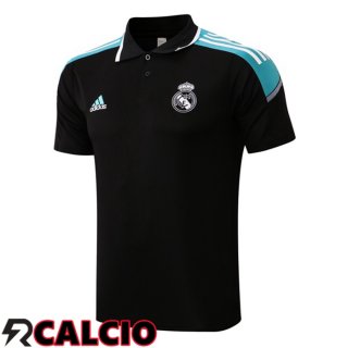 Maglia Polo Real Madrid Nero Verde 2021/2022  Maglia Polo Real Madrid Nero Verde 2021/2022