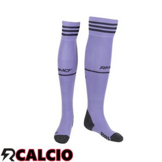 Seconda Calzini Calcio Real Madrid Viola 22/23  Seconda Calzini Calcio Real Madrid Viola 22/23