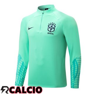 Felpa Allenamento Brasile Verde 2022/2023  Felpa Allenamento Brasile Verde 2022/2023