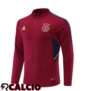 Felpa Allenamento Homme AFC Ajax Rosso 22/23  Felpa Allenamento Homme AFC Ajax Rosso 22/23