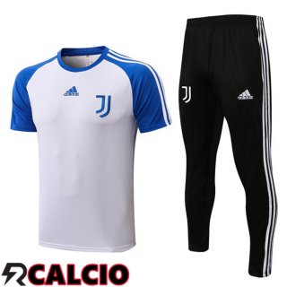 Insieme T Shirt Allenamento Juventus + Pantaloni Bianco Blu 2022/2023