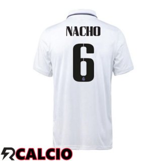 Prima Maglia Real Madrid (Nacho 6) Bianco 2022/2023  Prima Maglia Real Madrid (Nacho 6) Bianco 2022/2023