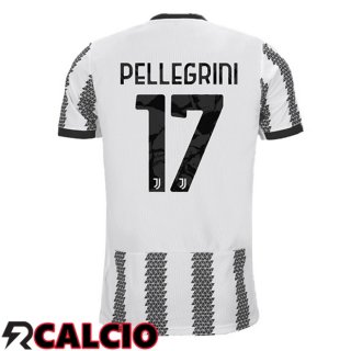 Prima Maglia Juventus (PELLEGRINI 17) Bianco Nero 2022/2023  Prima Maglia Juventus (PELLEGRINI 17) Bianco Nero 2022/2023