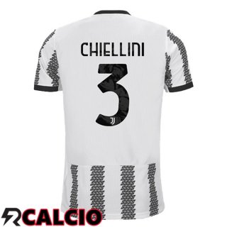 Prima Maglia Juventus (CHIELLINI 3) Bianco Nero 2022/2023  Prima Maglia Juventus (CHIELLINI 3) Bianco Nero 2022/2023