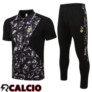 Maglia Polo Dortmund BVB + Pantaloni Nero 2021 2022
