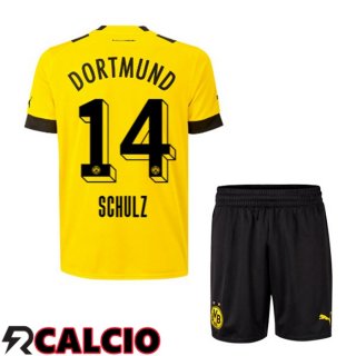 Prima Maglia Dortmund BVB (Schulz 14) Bambino Giallo 2022/2023