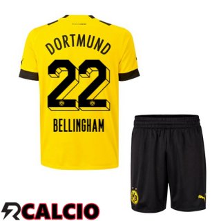 Prima Maglia Dortmund BVB (Bellingham 22) Bambino Giallo 2022/2023