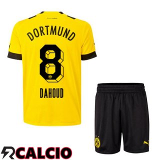 Prima Maglia Dortmund BVB (Dahoud 8) Bambino Giallo 2022/2023