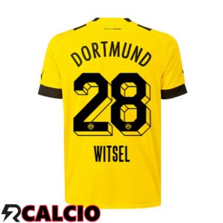 Prima Maglia Dortmund BVB (Witsel 28) Giallo 2022/2023  Prima Maglia Dortmund BVB (Witsel 28) Giallo 2022/2023