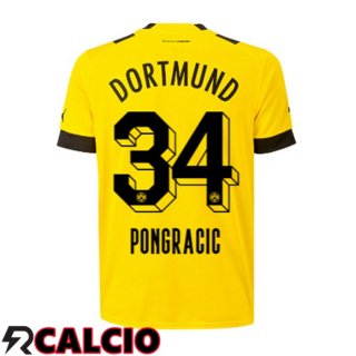 Prima Maglia Dortmund BVB (Pongracic 34) Giallo 2022/2023