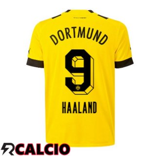 Prima Maglia Dortmund BVB (Haaland 9) Giallo 2022/2023  Prima Maglia Dortmund BVB (Haaland 9) Giallo 2022/2023