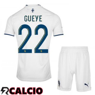 Prima Maglia Marsiglia (GUEYE 22) Bambino Bianco 22/23