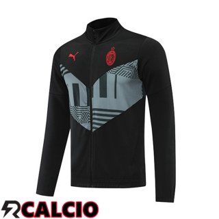 Giacca Calcio AC Milan Nero 2022/2023  Giacca Calcio AC Milan Nero 2022/2023