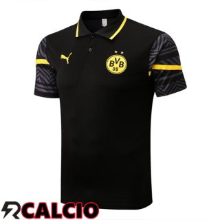 Maglia Polo Dortmund BVB Nero 2022/2023  Maglia Polo Dortmund BVB Nero 2022/2023