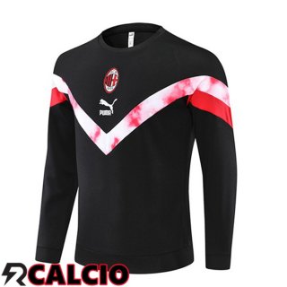 Felpa Allenamento Homme AC Milan Nero 22/23  Felpa Allenamento Homme AC Milan Nero 22/23
