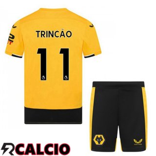 Prima Maglia Wolves (TRINCAO 11) Bambino Giallo 22/23