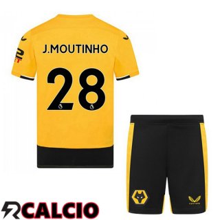 Prima Maglia Wolves (J. MOUTINHO 28) Bambino Giallo 22/23