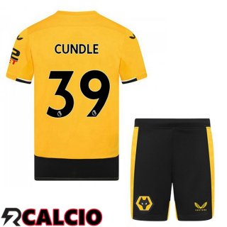 Prima Maglia Wolves (CUNDLE 39) Bambino Giallo 22/23