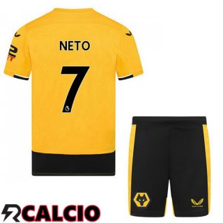 Prima Maglia Wolves (NETO 7) Bambino Giallo 22/23