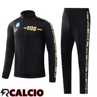Insieme Tuta Calcio - Giacca SSC Napoli Nero 2022/2023
