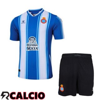 Prima Maglia FC RCD Espanyol Bambino Blu 22/23  Prima Maglia FC RCD Espanyol Bambino Blu 22/23
