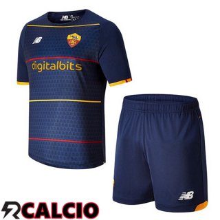 Quarto Maglia AS Roma Bambino Blu 2021 2022