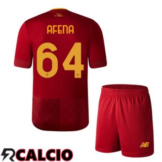 Prima Maglia AS Roma (AFENA 64) Bambino Rosso 2022/2023