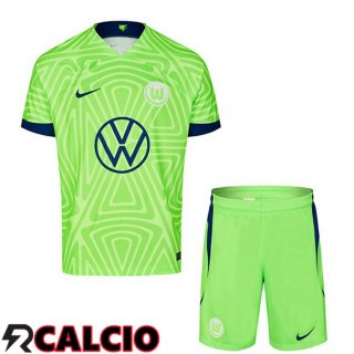 Prima Maglia Vfl Wolfsburg Bambino Verde 22/23