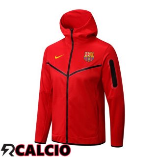 Giacca Con Cappuccio FC Barcellona Rosso 2022/2023  Giacca Con Cappuccio FC Barcellona Rosso 2022/2023