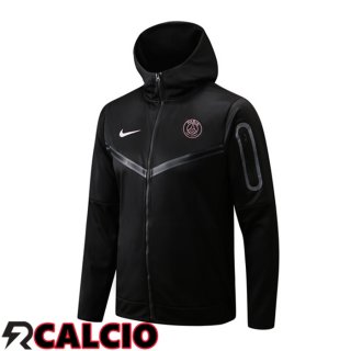 Giacca Con Cappuccio Paris PSG Nero 2022/2023  Giacca Con Cappuccio Paris PSG Nero 2022/2023