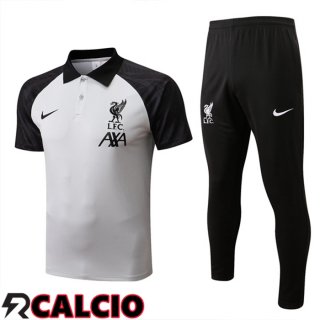 Maglia Polo FC Liverpool + Pantaloni Grigio Nero 2022/2023  Maglia Polo FC Liverpool + Pantaloni Grigio Nero 2022/2023