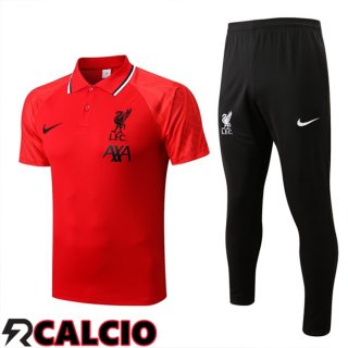 Maglia Polo FC Liverpool + Pantaloni Rosso 2022/2023  Maglia Polo FC Liverpool + Pantaloni Rosso 2022/2023